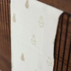 Lot de 2 langes en coton Happy Miffy Nougat (115 x 115 cm)