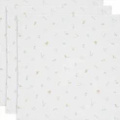 Lot de 3 langes en coton Lovely Birds (70 x 70 cm)