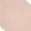 Lot de 3 langes en coton Miffy Silhouettes Wild Rose (70 x 70 cm)
