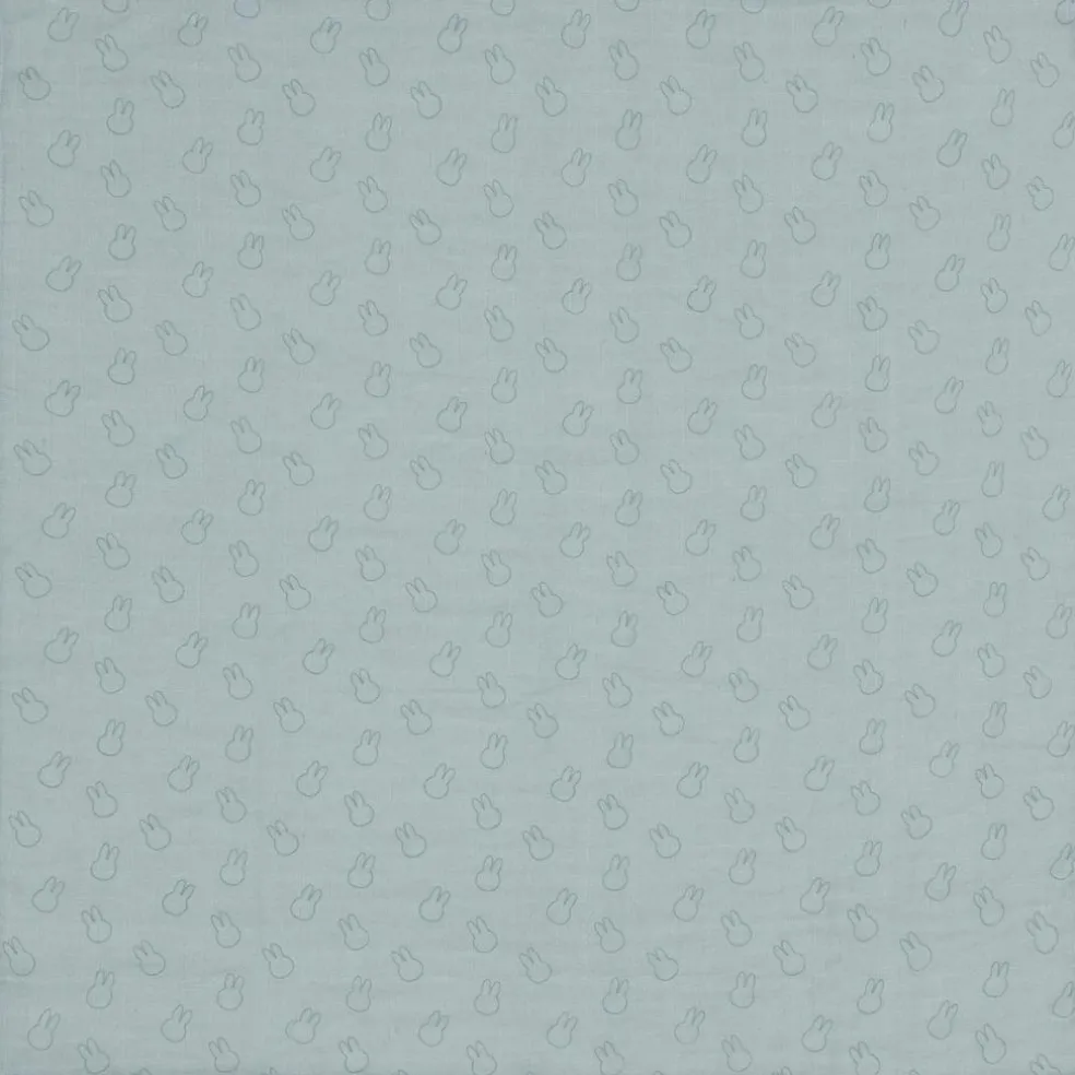 Lot de 3 langes en coton Miffy Silhouettes Sea Green (70 x 70 cm)