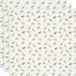 Lot de 3 langes en coton Roarsome (70 x 70 cm)