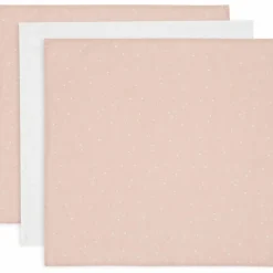 Lot de 3 langes en coton Twinkling Wild Rose (70 x 70 cm)