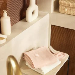 Lot de 3 langes en coton Twinkling Wild Rose (70 x 70 cm)