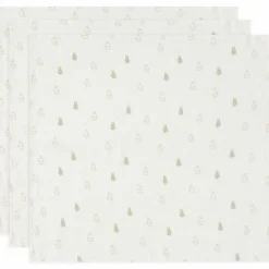 Lot de 3 langes en gaze de coton Happy Miffy Nougat (70 x 70 cm)