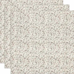 Lot de 3 langes en gaze de coton Retro Flowers (70 x 70 cm)