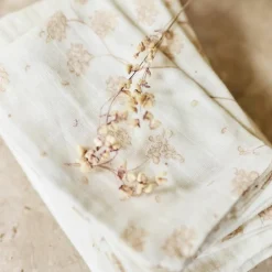 Lot de 3 langes en gaze de coton Leafy Dreams (70 x 70 cm)