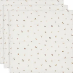 Lot de 3 langes en gaze de coton Animal Friends (70 x 70 cm)