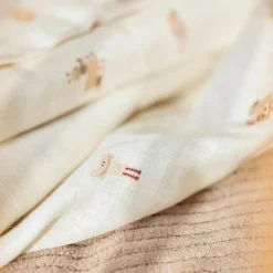 Lot de 3 langes en gaze de coton Animal Friends (70 x 70 cm)