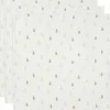 Lot de 3 langes en gaze de coton Happy Miffy Olive Green (70 x 70 cm)