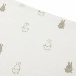 Lot de 3 langes en gaze de coton Happy Miffy Olive Green (70 x 70 cm)