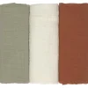 Lot de 3 langes en mousseline Little Forest (60 x 60 cm)