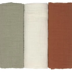 Lot de 3 langes en mousseline Little Forest (60 x 60 cm)