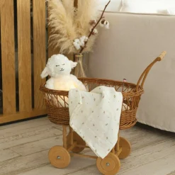 Lot de 3 langes en mousseline Gatsby écru (70 x 70 cm)