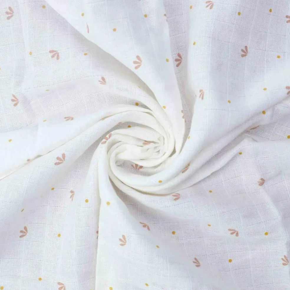 Lot de 3 langes en mousseline Gatsby écru (70 x 70 cm)