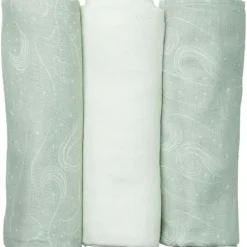 Lot de 3 langes en mousseline Au large de Nova (70 x 70 cm)