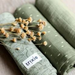 Lot de 3 langes en mousseline Daring Dino (55 x 55 cm)