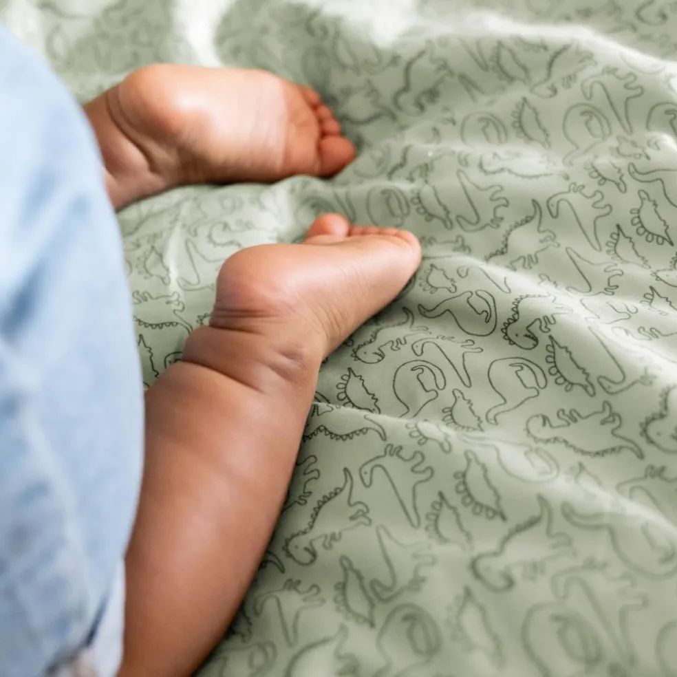 Lot de 3 langes en mousseline Daring Dino (55 x 55 cm)