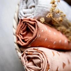 Lot de 3 langes en mousseline Fierce Fox (55 x 55 cm)