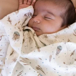 Lot de 3 langes en mousseline Sea Garden