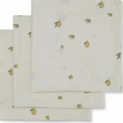 Lot de 3 langes en mousseline Lemon (65 x 65 cm)