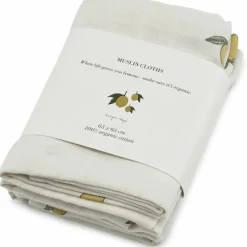 Lot de 3 langes en mousseline Lemon (65 x 65 cm)