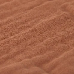 Lot de 3 langes en mousseline Cozy Home Rose, blanc et rouille (85 x 85 cm)