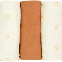 Lot de 3 langes en mousseline Diplododo (70 x 70 cm)