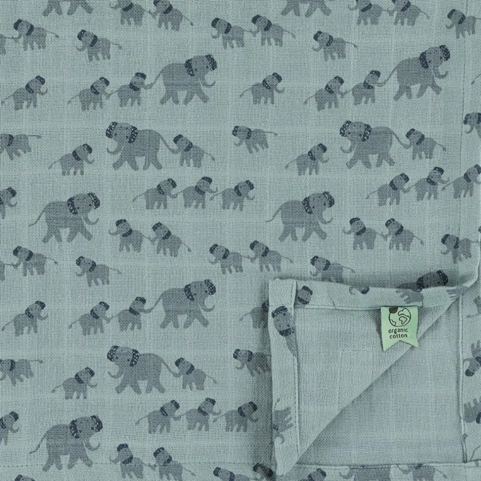 Lot de 3 langes en mousseline Enchanting Elephant (55 x 55 cm)