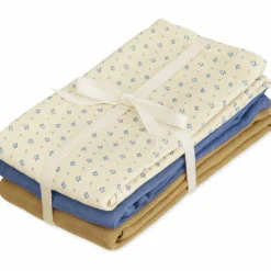 Lot de 3 langes en mousseline Capri (70 x 70 cm)