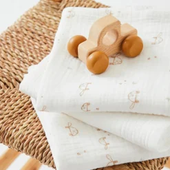 Lot de 3 langes Mix & Match tortues (70x70 cm)