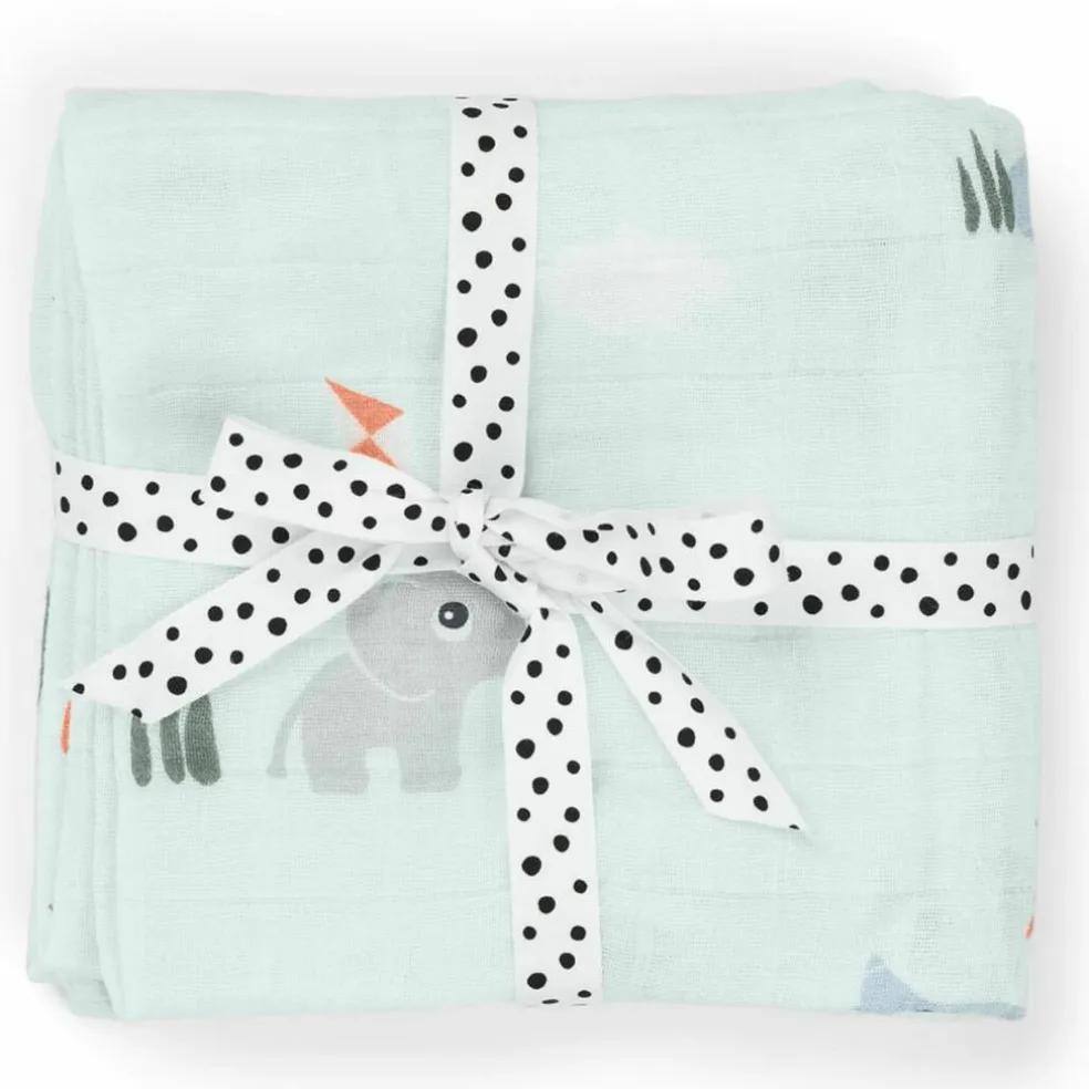 Lot de 2 langes Playground Bleu