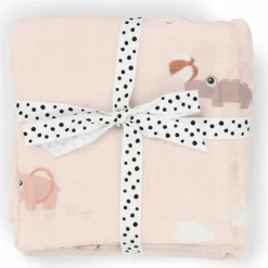 Lot de 2 langes Playground Rose