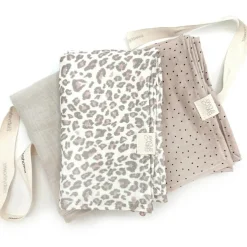 Lot de 3 langes Soft Print (70 x 70 cm)