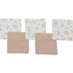 Lot de 5 lingettes lavables Biscuit