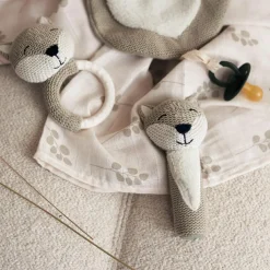 Lot de 2 maxi langes en gaze de coton Twig Olive Green (115 x 115 cm)