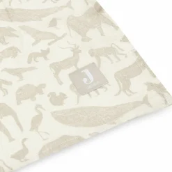Lot de 2 maxi langes en gaze de coton Animals Nougat (115 x 115 cm)