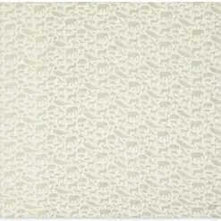 Lot de 2 maxi langes gaze de coton Animals Olive Green (115 x 115 cm)