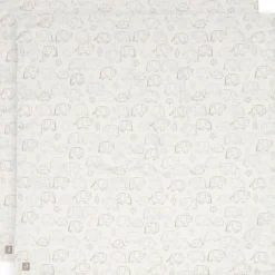 Lot de 2 maxi-langes en coton Elephant Tales (115 x 115 cm)
