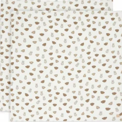 Lot de 2 maxi-langes en coton Miffy and Friends (115 x 115 cm)