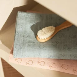 Lot de 2 maxi-langes en coton Miffy Sea Green (115 x 115 cm)