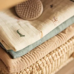 Lot de 2 maxi-langes en coton Miffy Sea Green (115 x 115 cm)