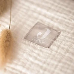 Lot de 2 maxi-langes en coton Olive Green-Ivory (115 x 115 cm)