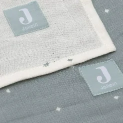 Lot de 2 maxi-langes en coton Twinkling Sea Green (115 x 115 cm)