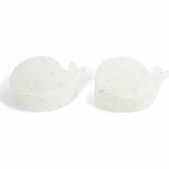Lot de 2 mini boîtes à goûter en silicone Christian la Baleine Confettis