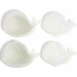 Lot de 2 mini boîtes à goûter en silicone Christian la Baleine Confettis
