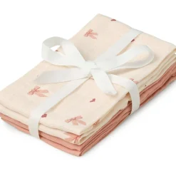 Lot de 4 mini langes Bows (30 x 30 cm)