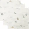 Lot de 3 mini langes en gaze de coton On the Go (31 x 31 cm)