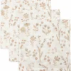 Lot de 3 mini langes en gaze de coton Bloomy (31 x 31 cm)