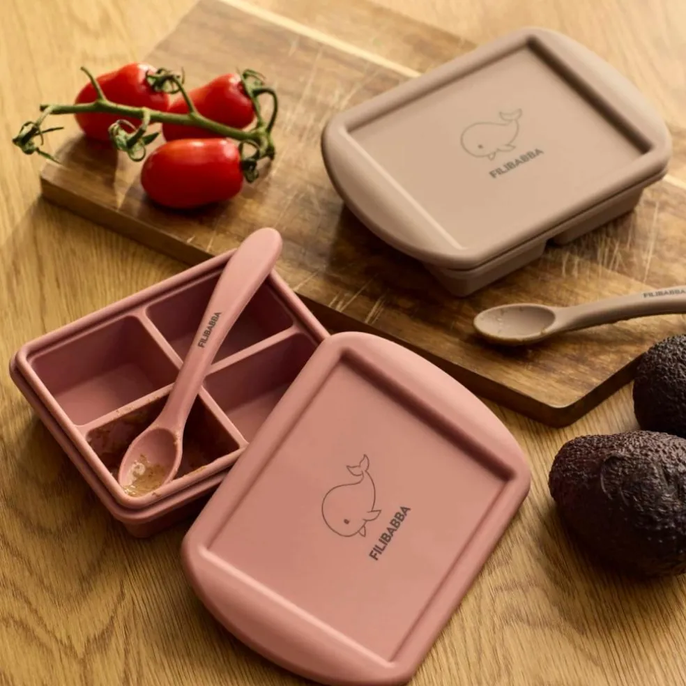 Lot de 2 moules de conservation Rose