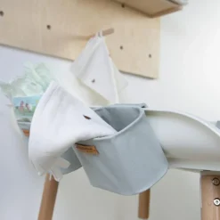 Lot de 3 paniers à suspendre table à langer Evolux gris clair